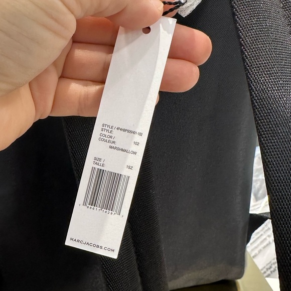 NWT! NEW! Marc Jacobs Leather Backpack -Small Cream Marshmallow - Picture 7 of 8